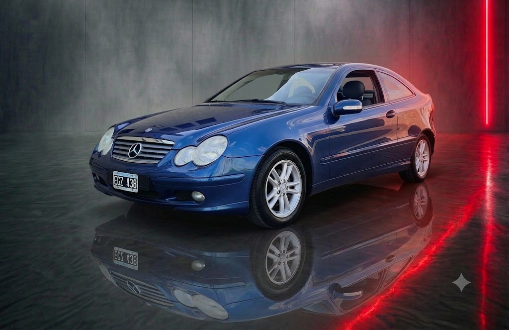 Mercedes-Benz C 200 Kompressor Sport Coupé 2002, unidad de Bunker Garage